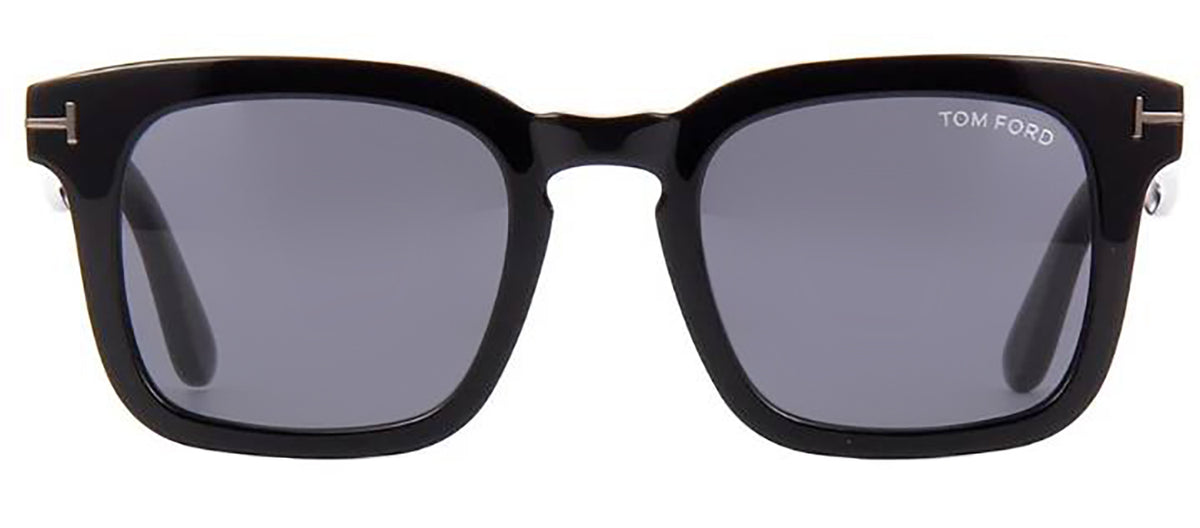 TOM FORD DAX 01A Square Sunglasses - Black