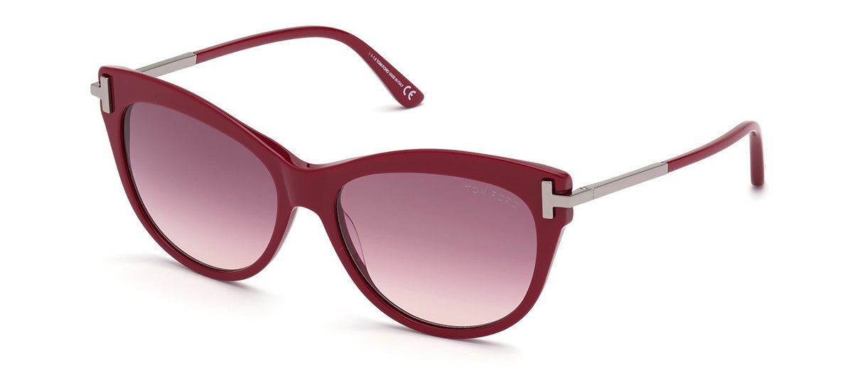 Tom Ford Kira FT0821 69T Cat-Eye Sunglasses - Red