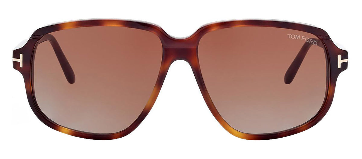 Tom Ford ANTON M FT1024 52E Square Sunglasses - Havana
