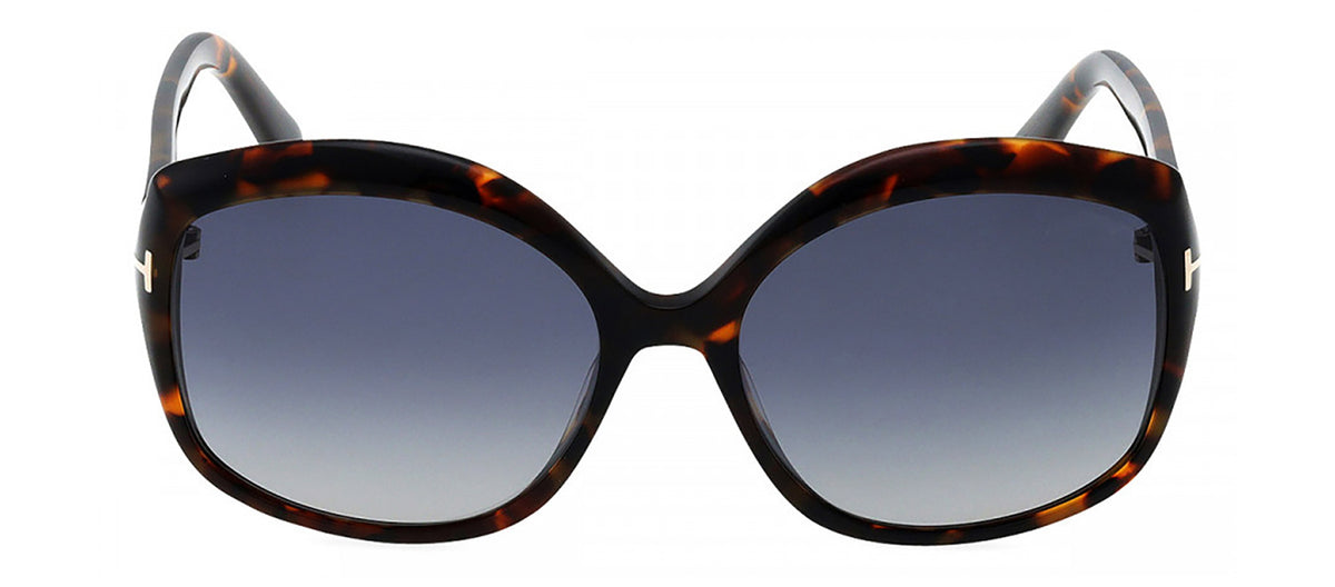 Tom Ford CHIARA 55B Butterfly Sunglasses - Havana