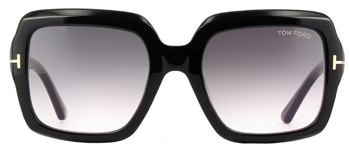 TOM FORD KAYA 01B Square Sunglasses - Black