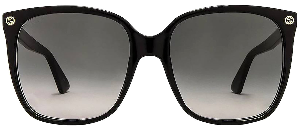 GUCCI GG0022 001 Square Sunglasses - Black