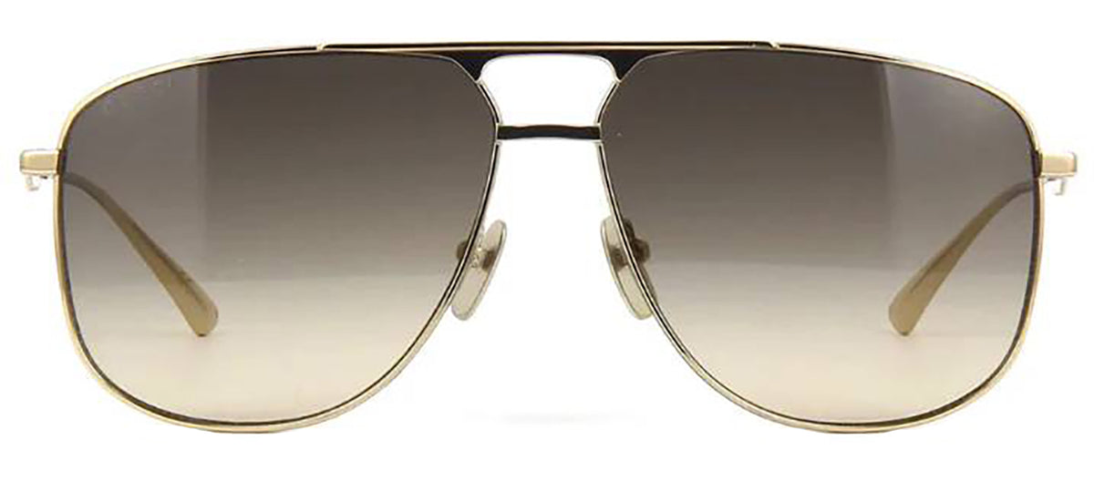 GUCCI GG0336S 001 Aviator Sunglasses - Gold