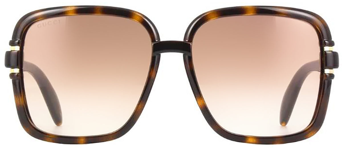 GUCCI GG1066S 002 Square Sunglasses - Havana