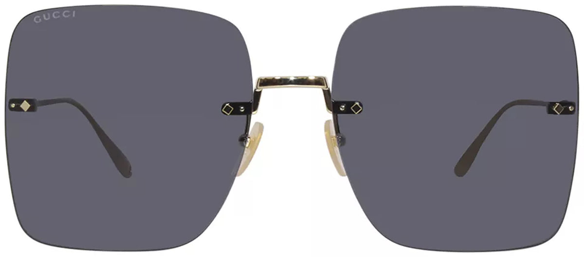 GUCCI GG1147S 001 Square Sunglasses - Gold