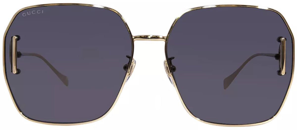 GUCCI GG1207SA 002 Square Sunglasses - Gold