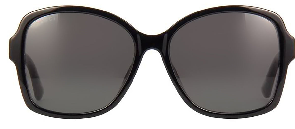 GUCCI GG0765SA 005 Butterfly Polarized Sunglasses - Black