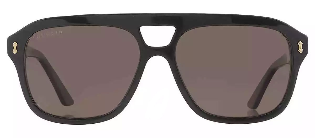 GUCCI GG1263S 002 Navigator Polarized Sunglasses - Black