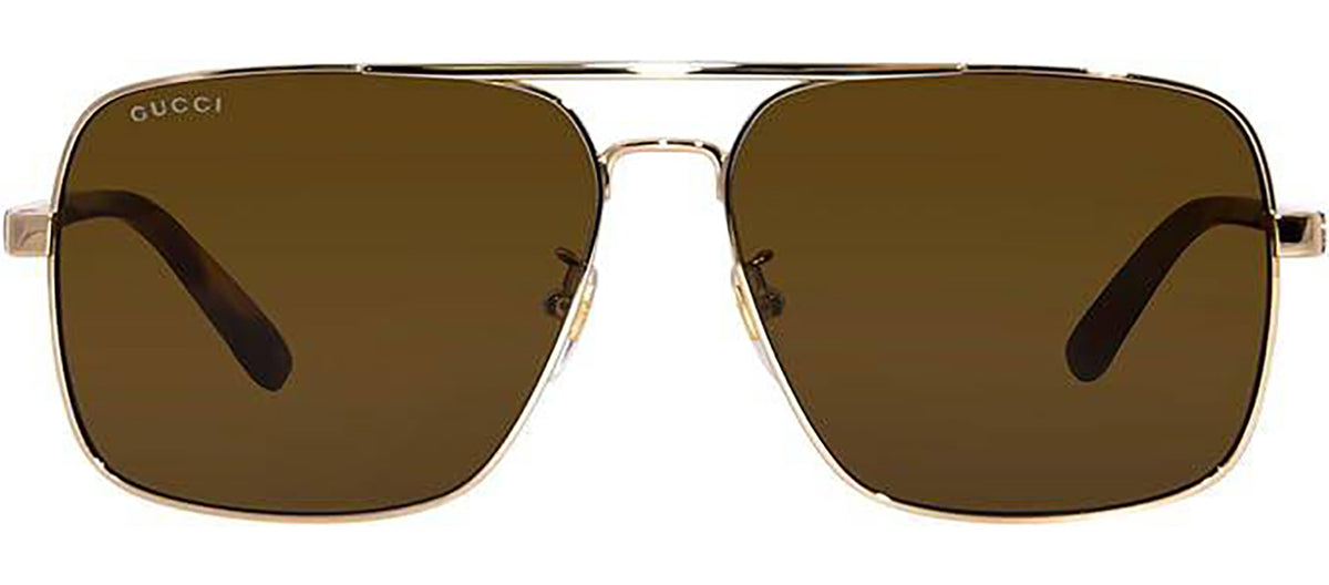 GUCCI GG1289S 002 Navigator Sunglasses - Gold