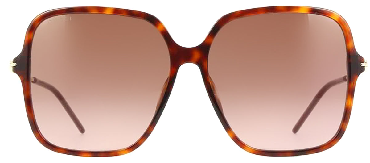 GUCCI GG1267SA 002 Square Sunglasses - Havana