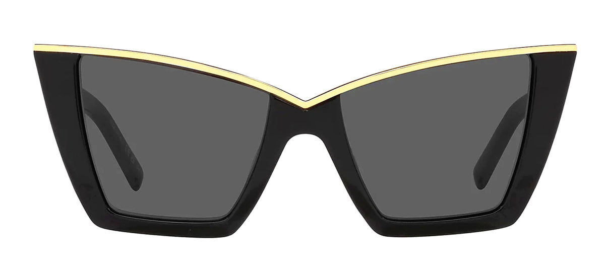 Saint Laurent SL570 001 Cat Eye Sunglasses - Black