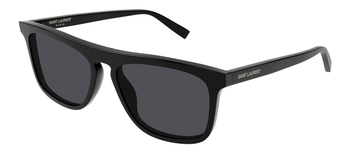 Saint Laurent SL 586 001 Flattop Sunglasses - Black