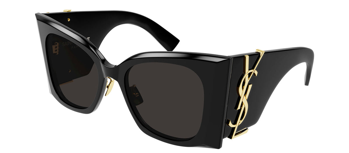Saint Laurent SL M119/F BLAZE 001 Butterfly Sunglasses - Black