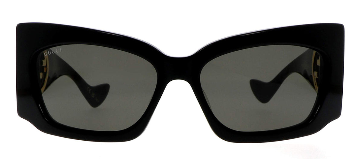 GUCCI GG1412S 001 Wrap Sunglasses - Black