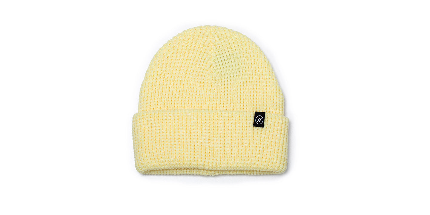 Waffle Knit Beanies - Yellow Beanie