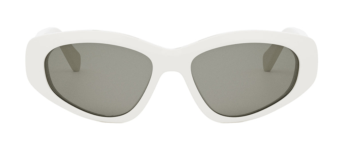 Celine Monochroms CL40279U 25A Cat Eye Sunglasses - White