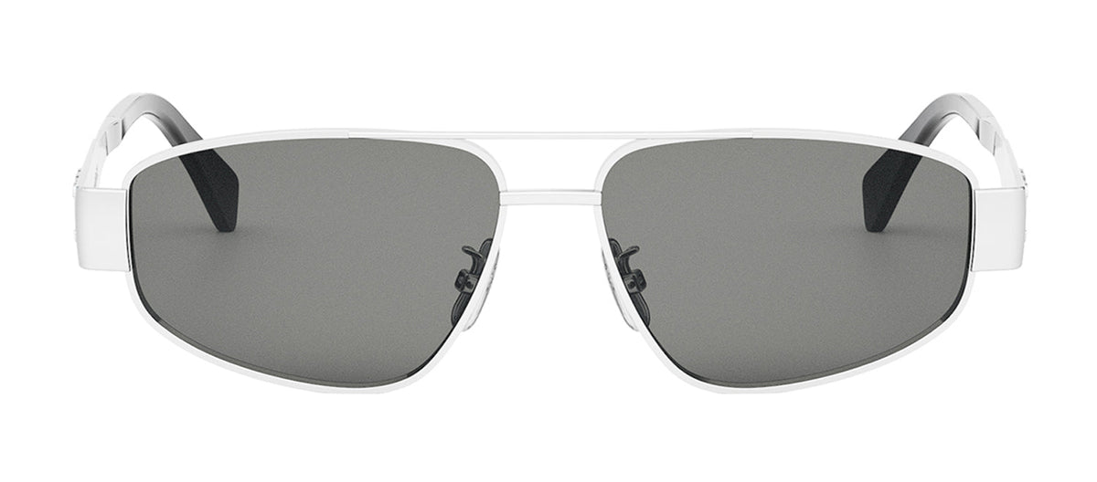 Celine Metal Triomphe CL40281U 16A Aviator Sunglasses - Silver