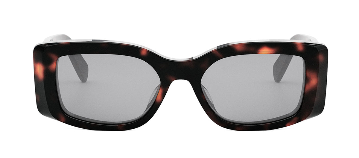 Celine Triomphe CL40282U 52A Rectangle Sunglasses - Havana