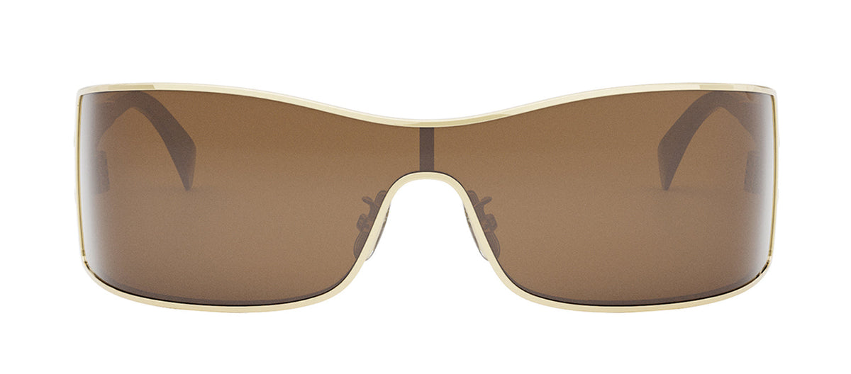 Celine Maxi Metal Triomphe CL40283U 30E Rectangle Sunglasses - Gold