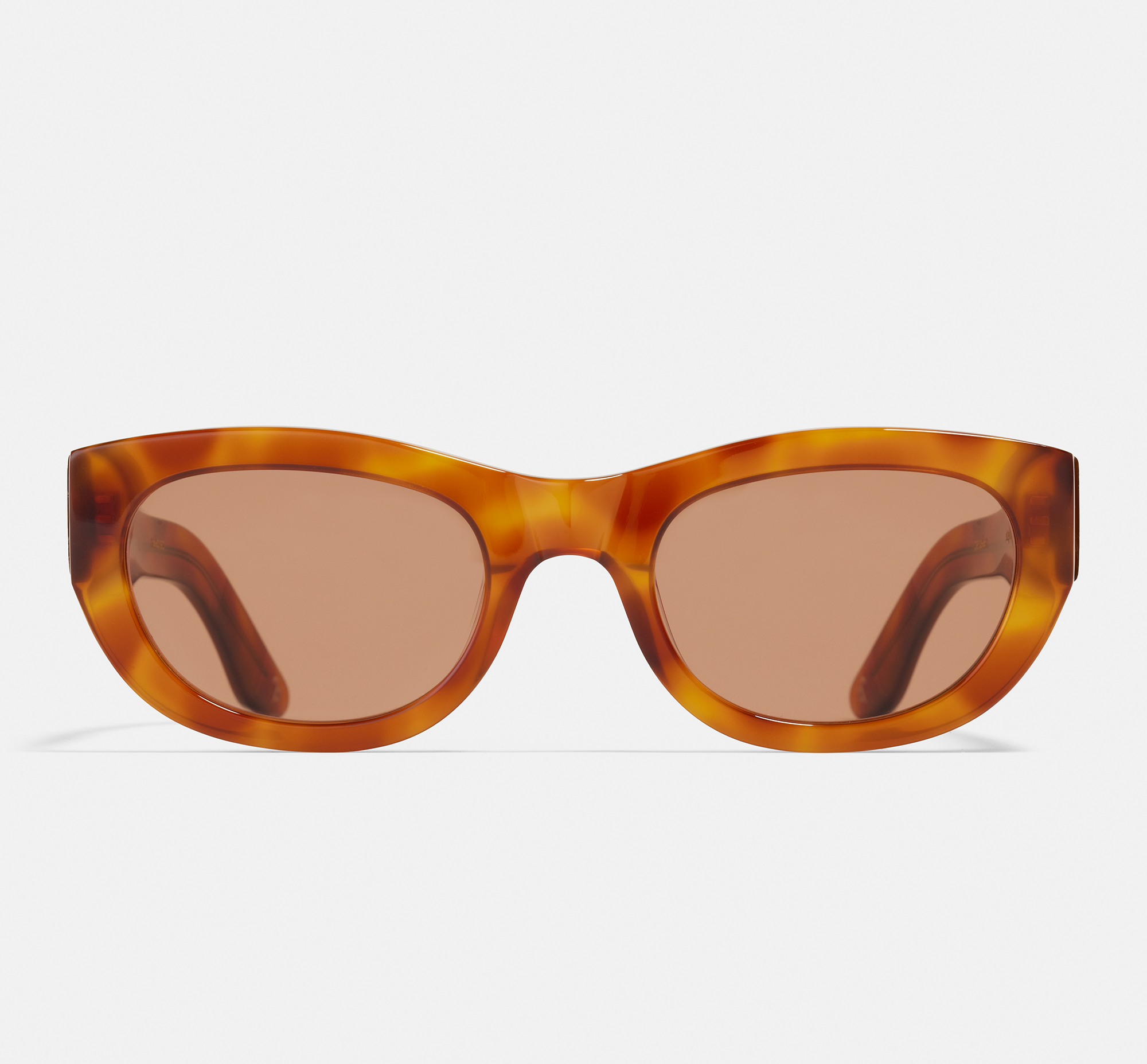 Caspian Sepia | Oval Bio Acetate Sunglasses