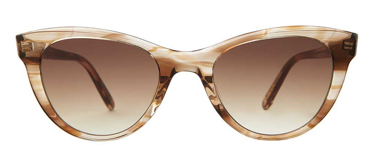 Garrett Leight GLCO X CLARE V. 2053-47-BIO CHENE Cat Eye Sunglasses - Brown