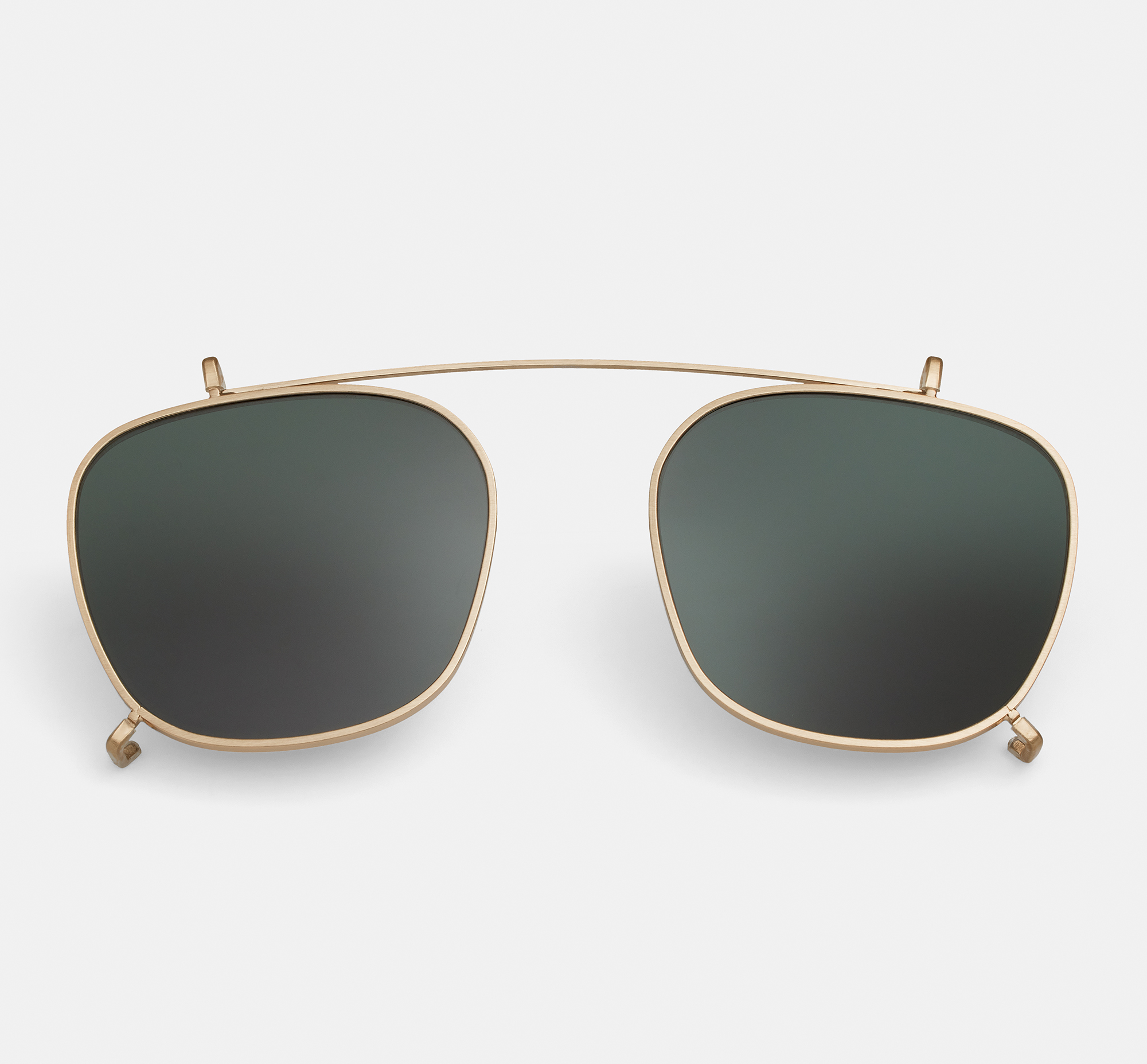 Bobby clip-on Satin Gold | Clip-on sunglasses