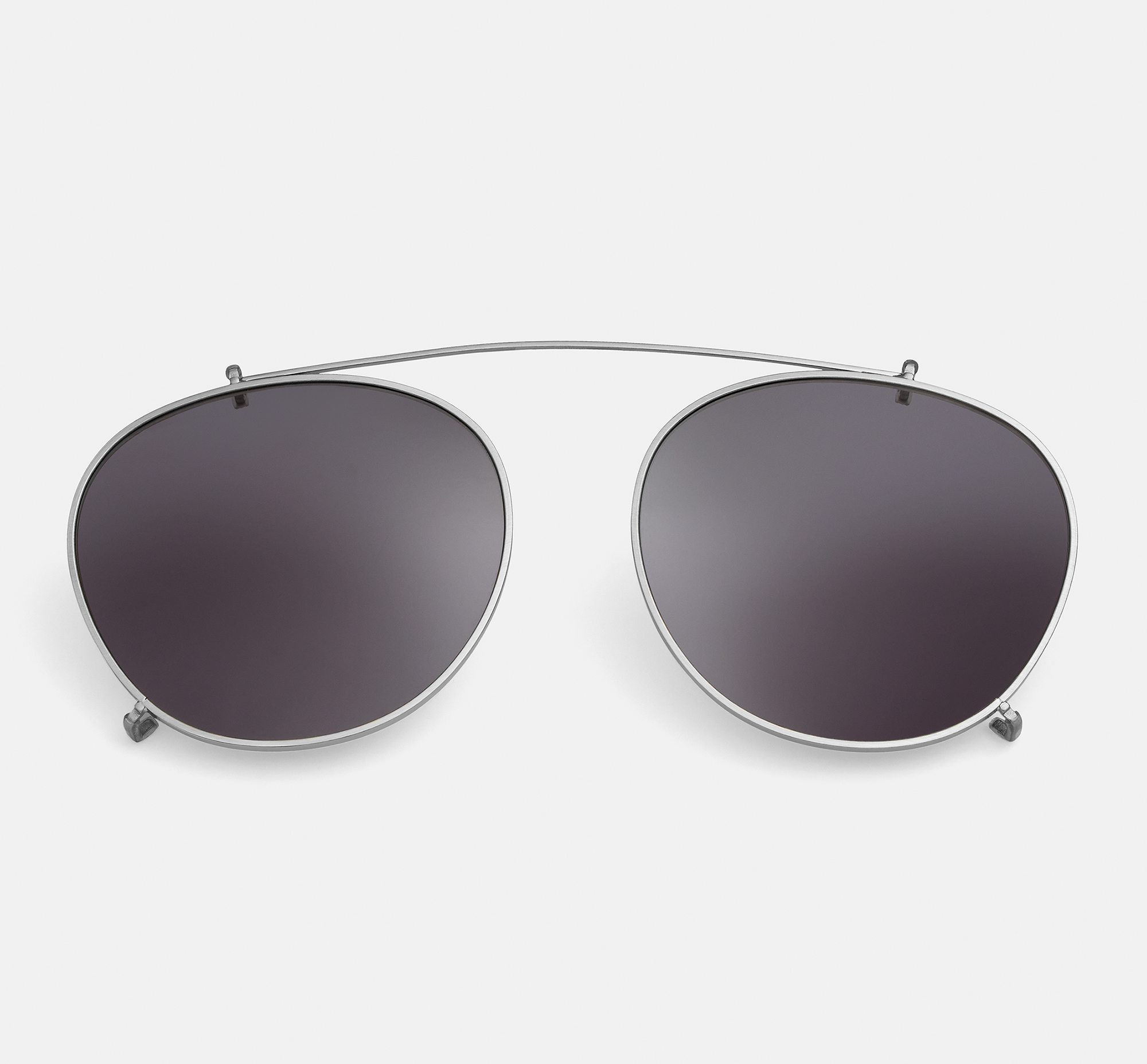 Lily clip-on Satin Silver | Clip-on sunglasses