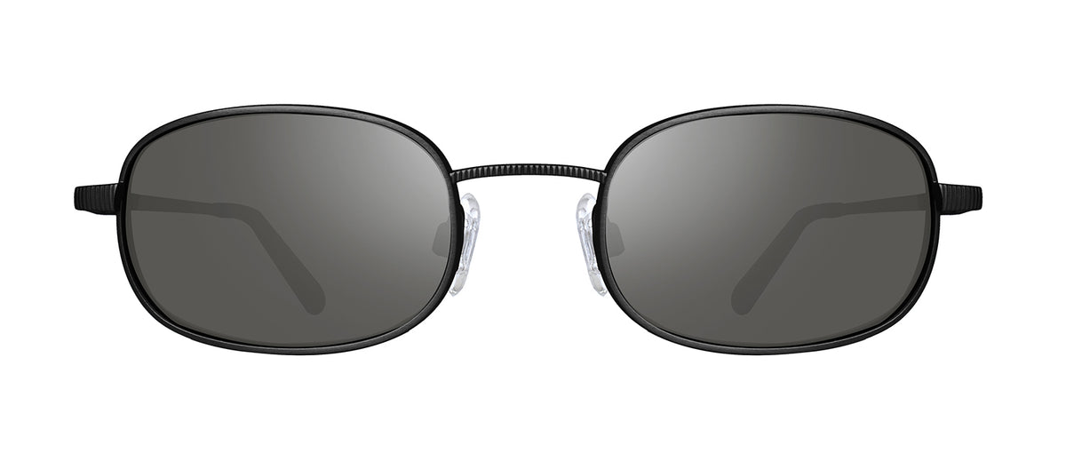 Revo COBRA RE 1181 01 SG50 Rectangle Polarized Sunglasses - Black