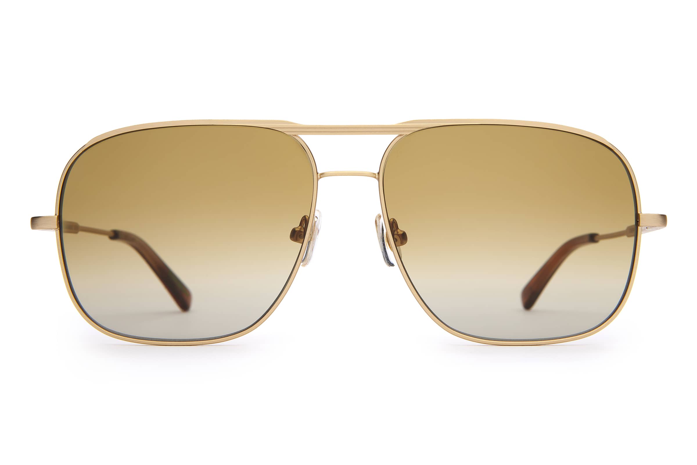 The Glass Bubble Vintage Mustard Aviator Sunglasses