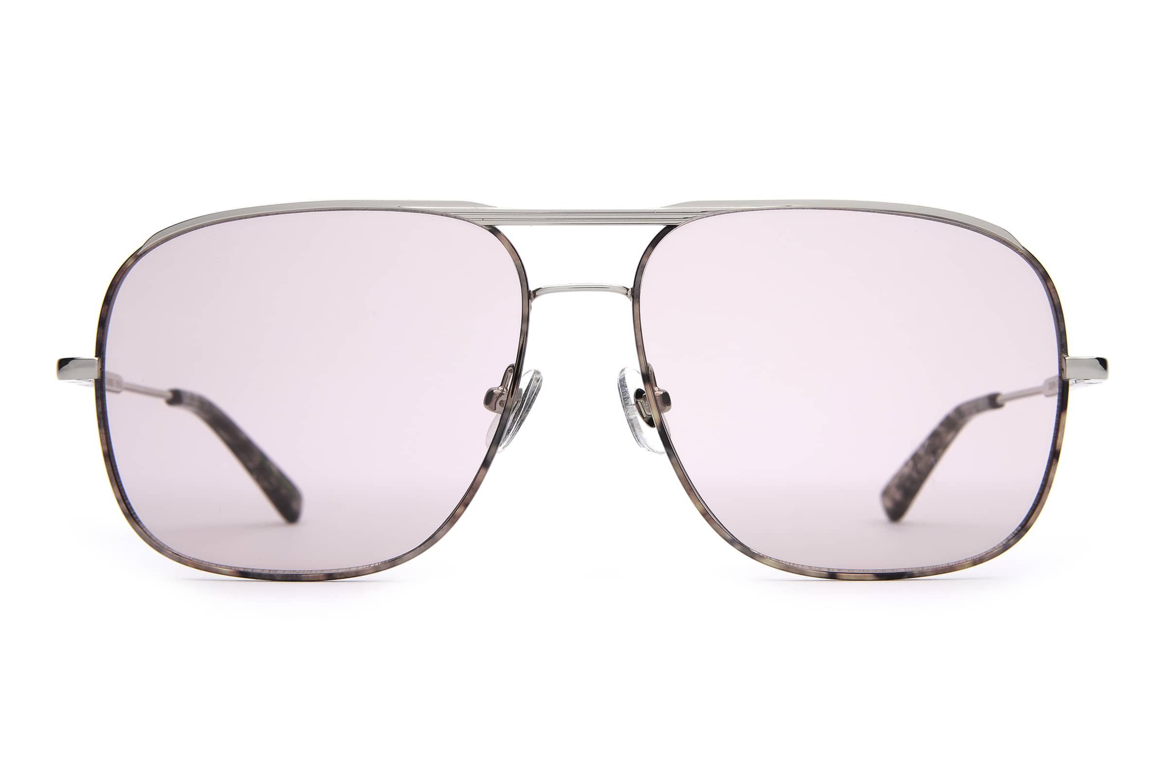 The Glass Bubble Lilac Wash Aviator Sunglasses