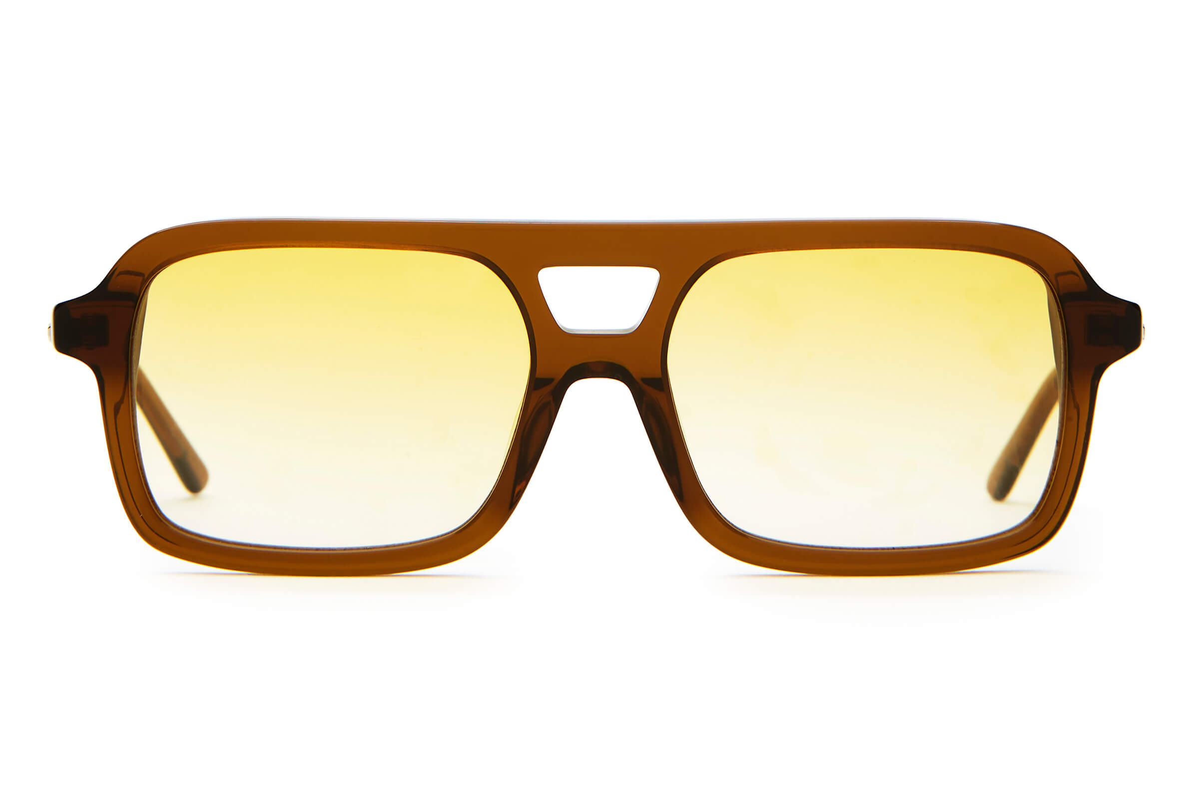 The Spaced Ranger Gold Gradient Aviator Sunglasses