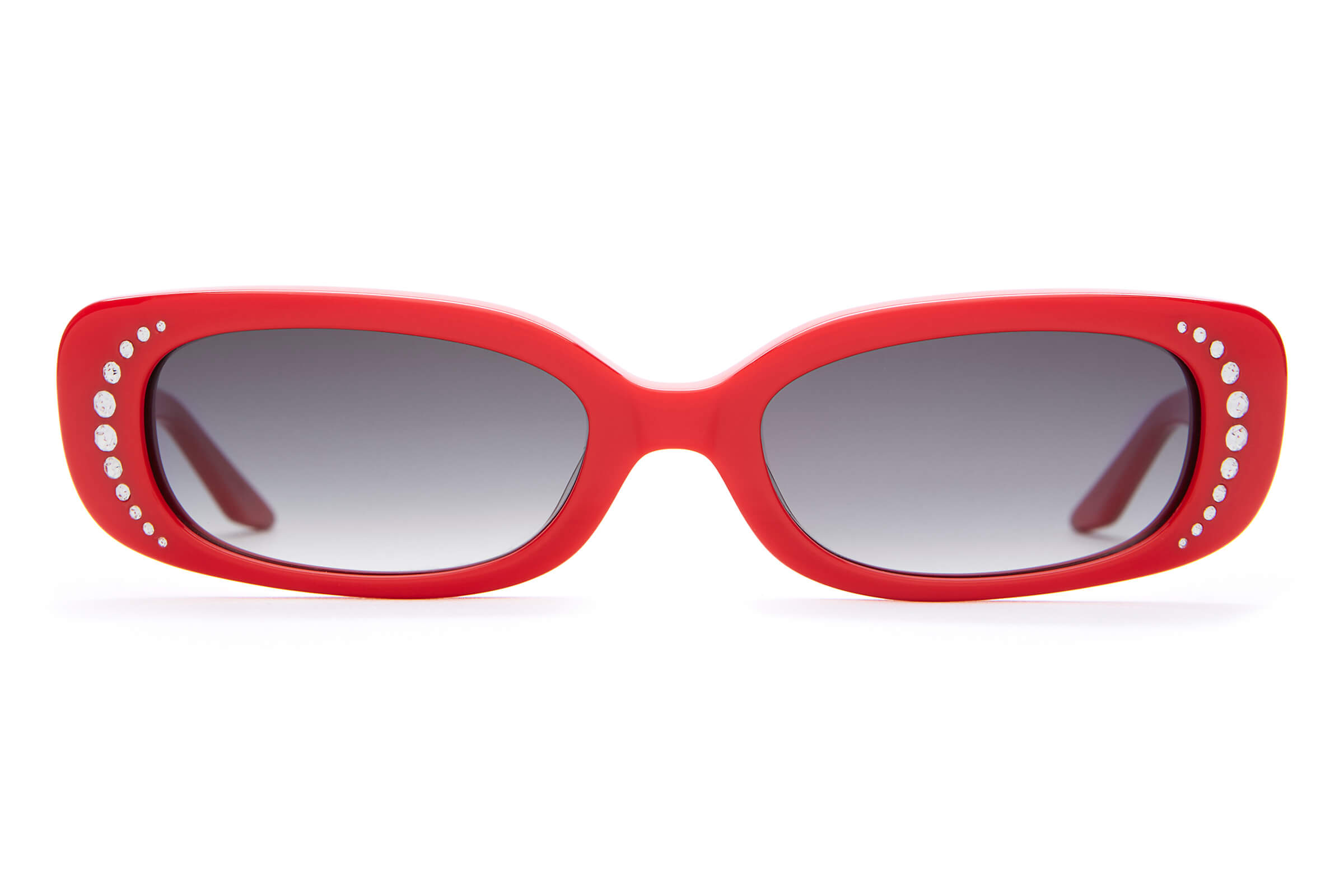 The Sugar Rush Red Bioacetate Rhinestone Sunglasses