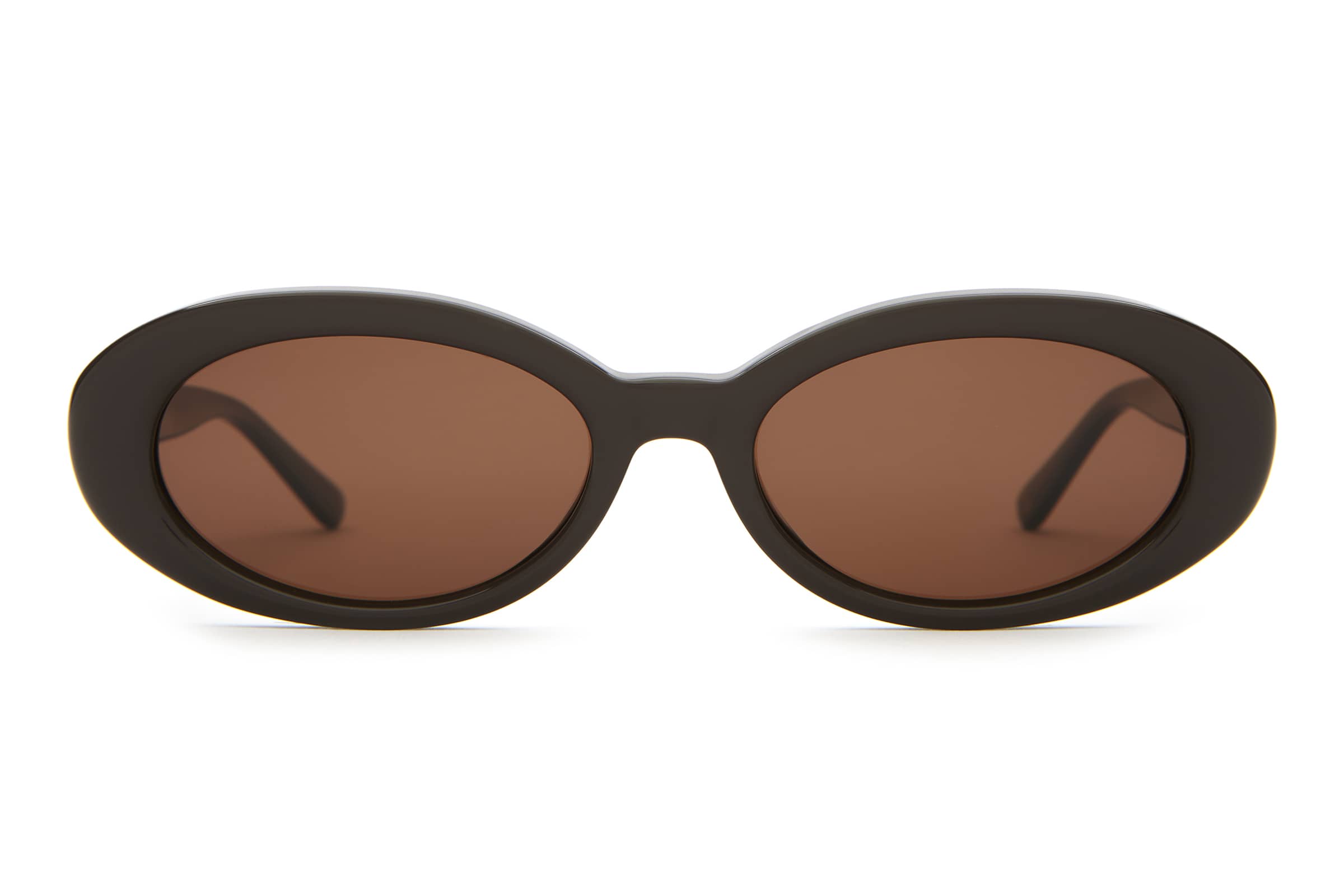 The Sweet Leaf Espresso Bio Polarized Oval Sunglasses