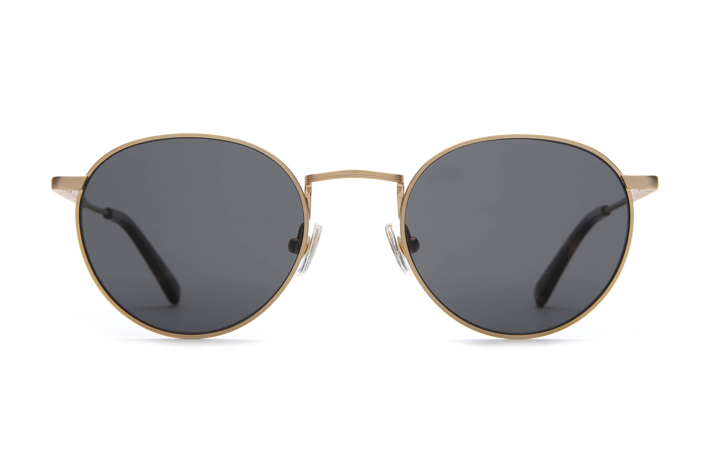 The Tuff Patrol Gold Polarized Round Sunglasses