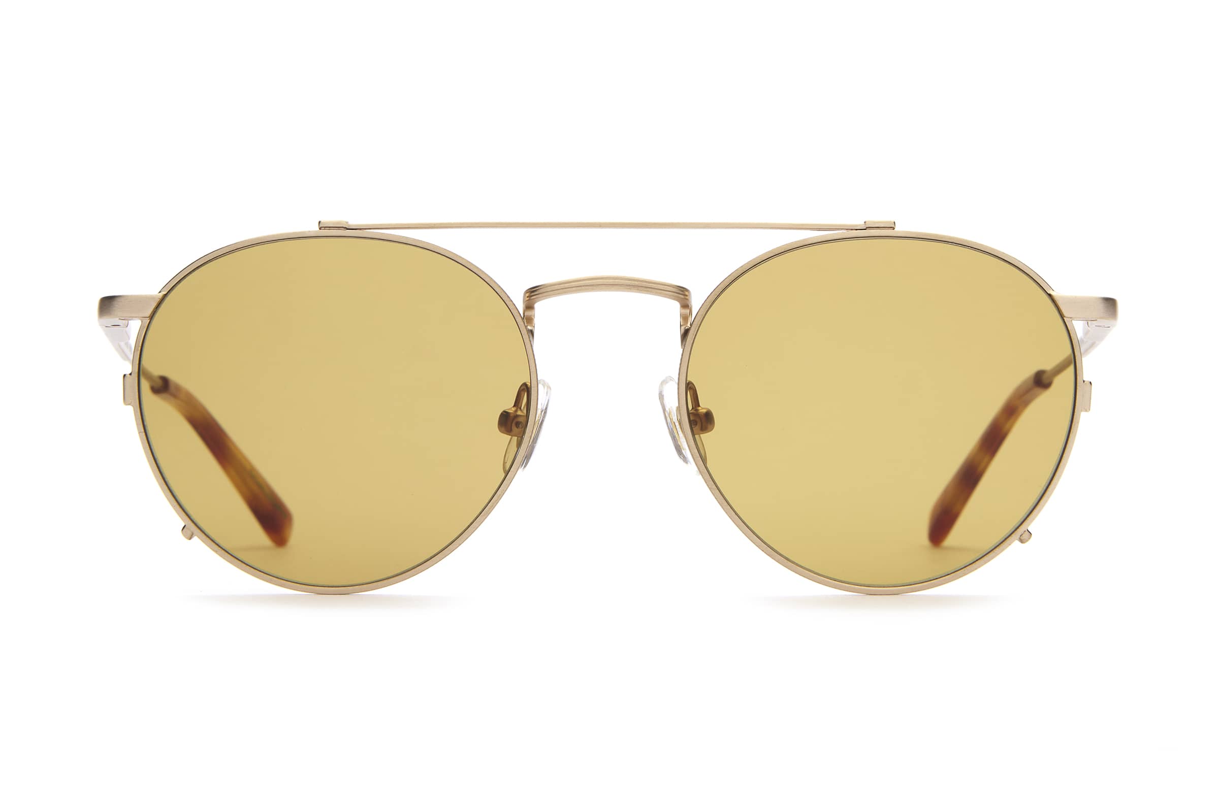 The Tuff Safari Mustard Tint Gold Sunglasses