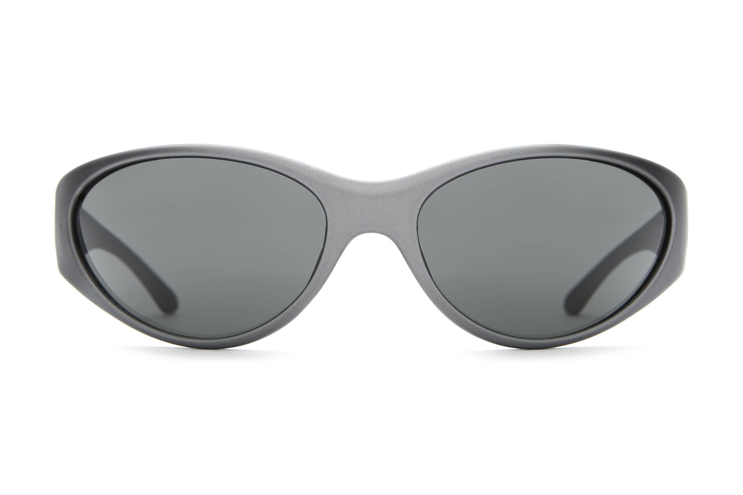 The Warp Zone Graphite Grey Wraparound Sunglasses
