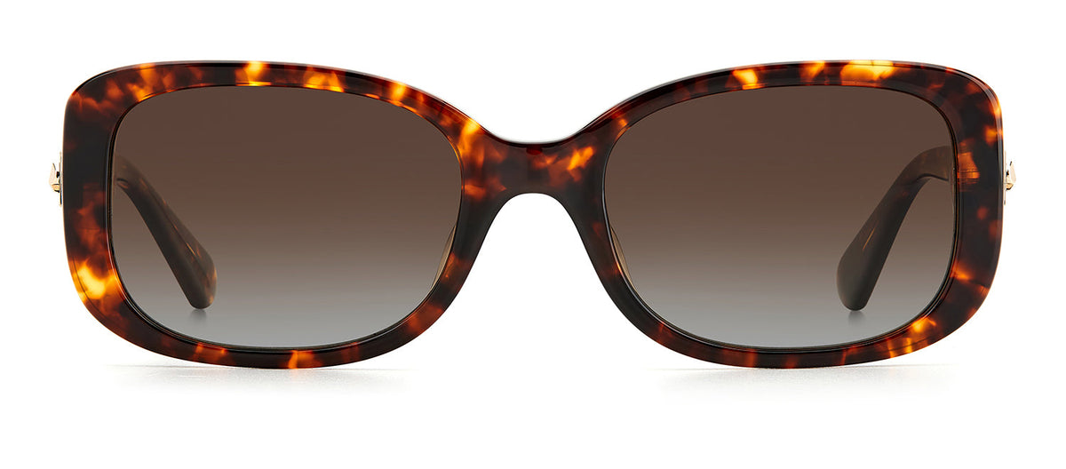 Kate Spade DIONNA/S LA 006J Rectangle Polarized Sunglasses - Havana