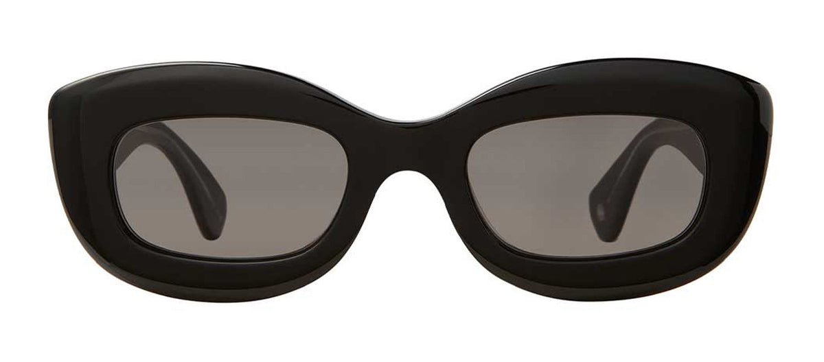 Garrett Leight DOLORES 2139-48-BK/GRY Rectangle Sunglasses - Black