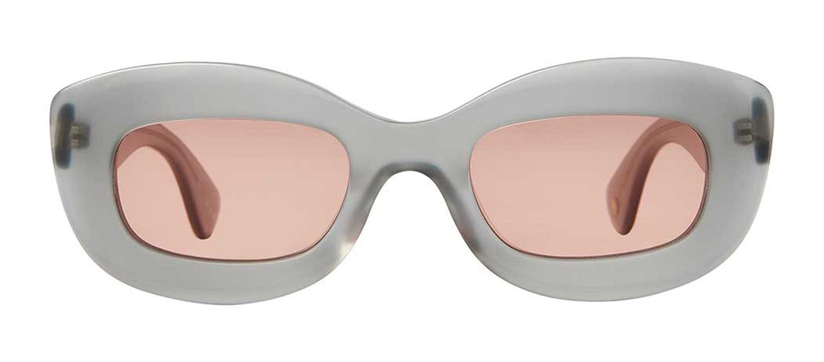 Garrett Leight DOLORES 2139-48-CELE/SWTR Rectangle Sunglasses - Blue