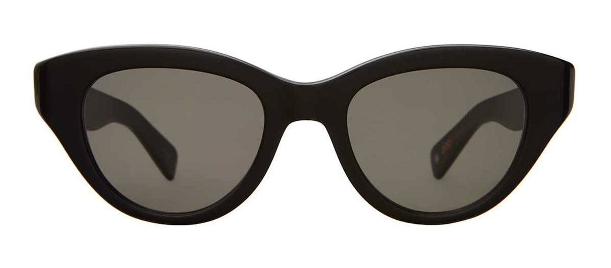 Garrett Leight DOTTIE 2111-BIO BK/SFGRY Cat Eye Sunglasses - Black