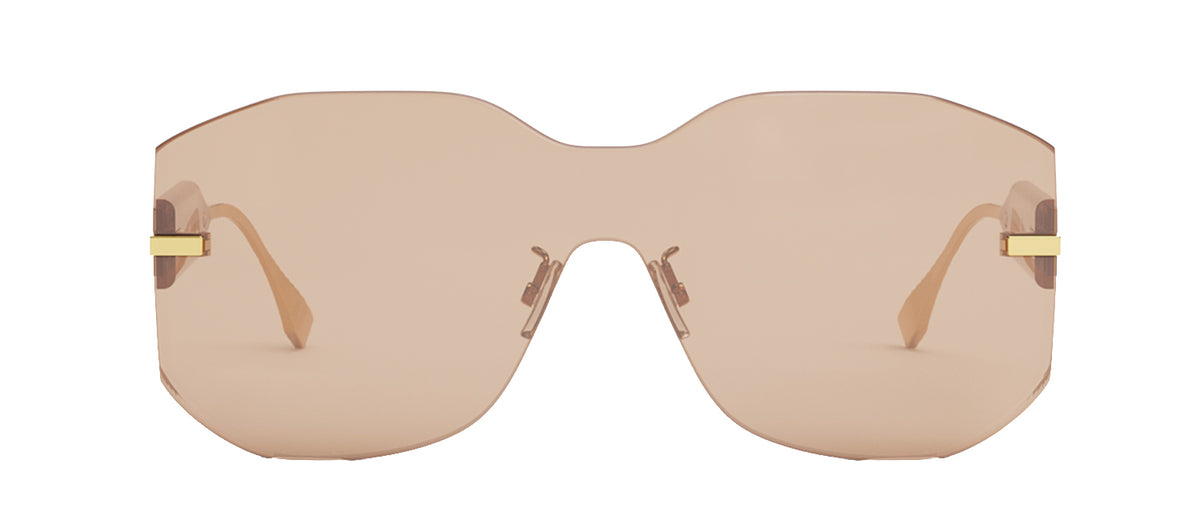 FENDI FENDIGRAPHY FE40067U 30S Shield Sunglasses - Gold