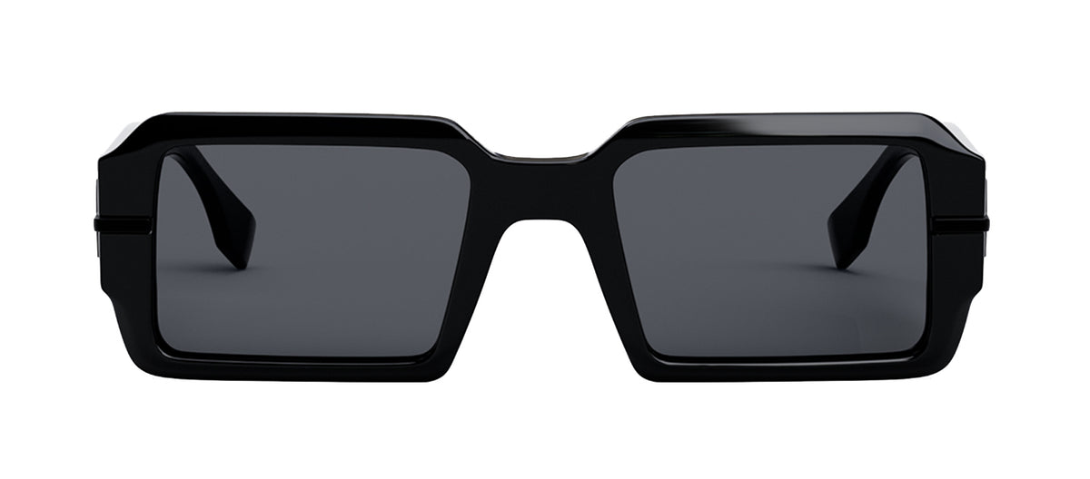 Fendi FENDIGRAPHY FE 40073U 01A Rectangle Sunglasses - Black