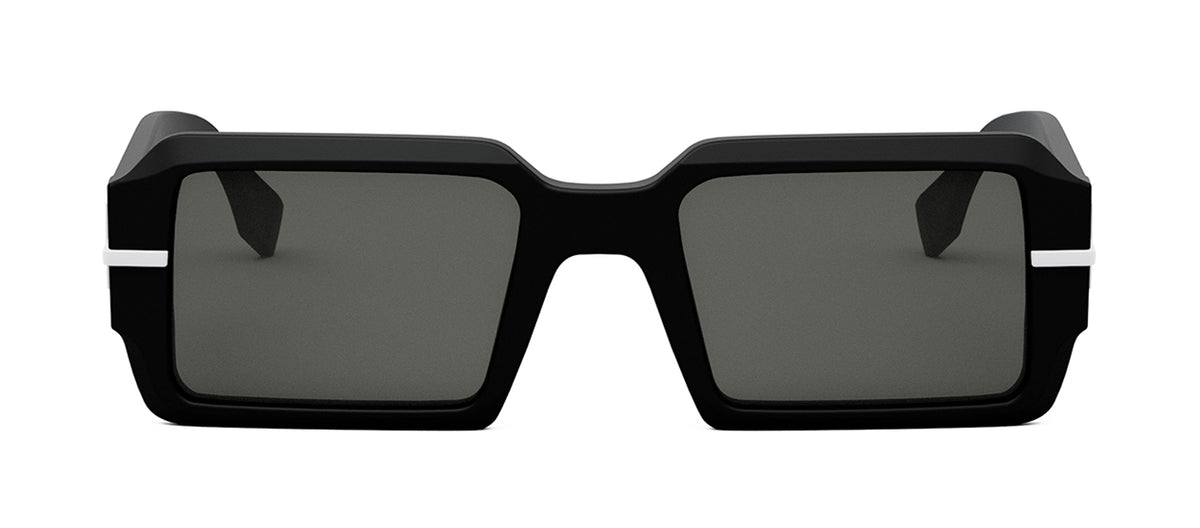 Fendi FENDIGRAPHY FE 40073U 02A Rectangle Sunglasses - Black