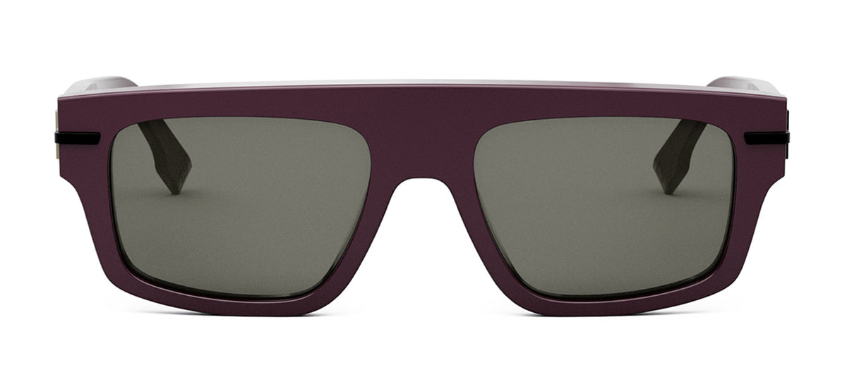 Fendi FE 40091 U 69A Flattop Sunglasses - Bordeaux