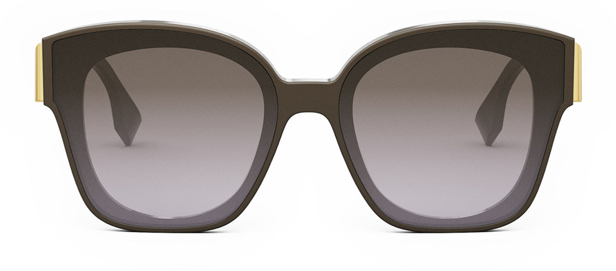 Fendi FE 40098 I 48F Square Sunglasses - Brown