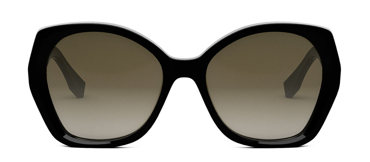 Fendi LETTERING FE 40112 I 01F Butterfly Sunglasses - Black