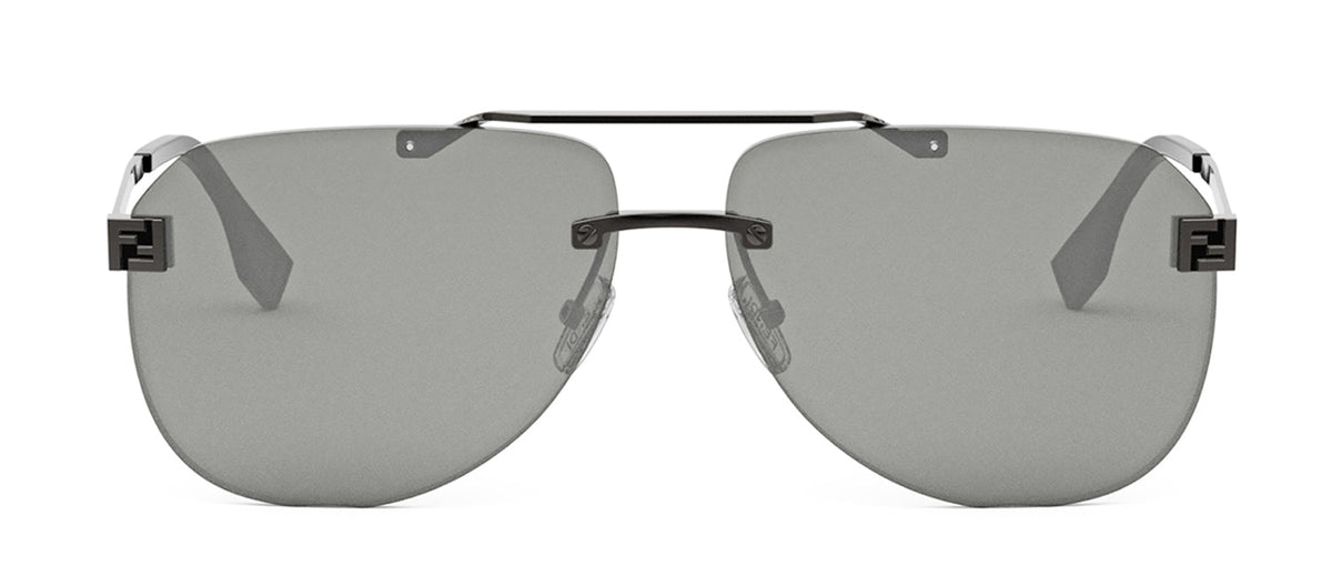 Fendi Sky FE40115U 14C Aviator Sunglasses - Ruthenium