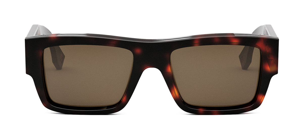 Fendi FE 40118 I 54E Flattop Sunglasses - Havana