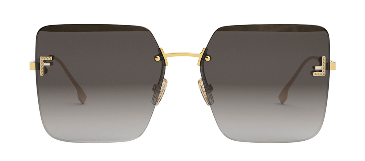 Fendi FIRST FE 4082US 30B Butterfly Sunglasses - Gold