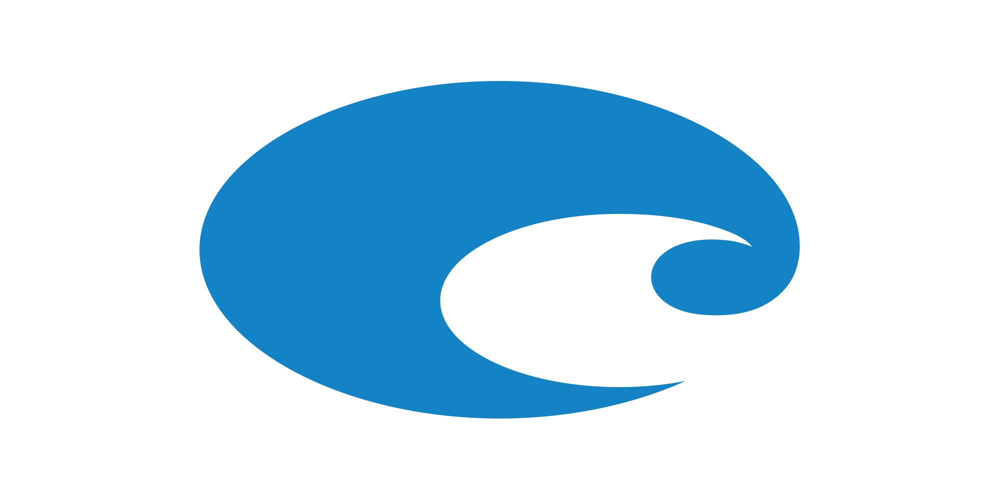 Reflective Costa Blue Logo Decal